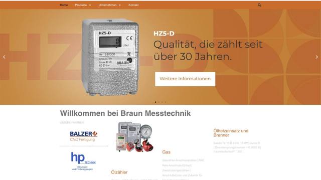 Braun Messtechnik website
