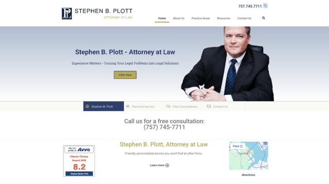 Stephen B. Plott law website