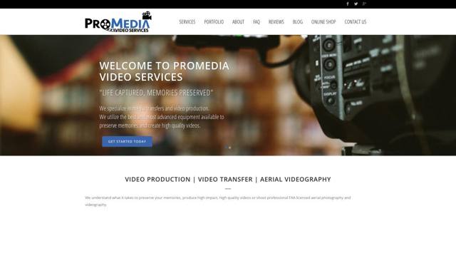 ProMedia Video Services website